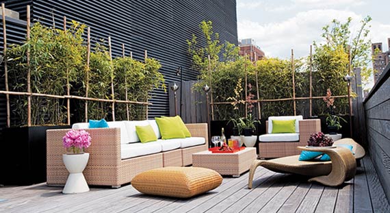 rooftop living space