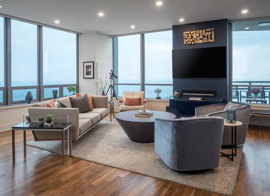 Living Room Overlooking Lake Michigan